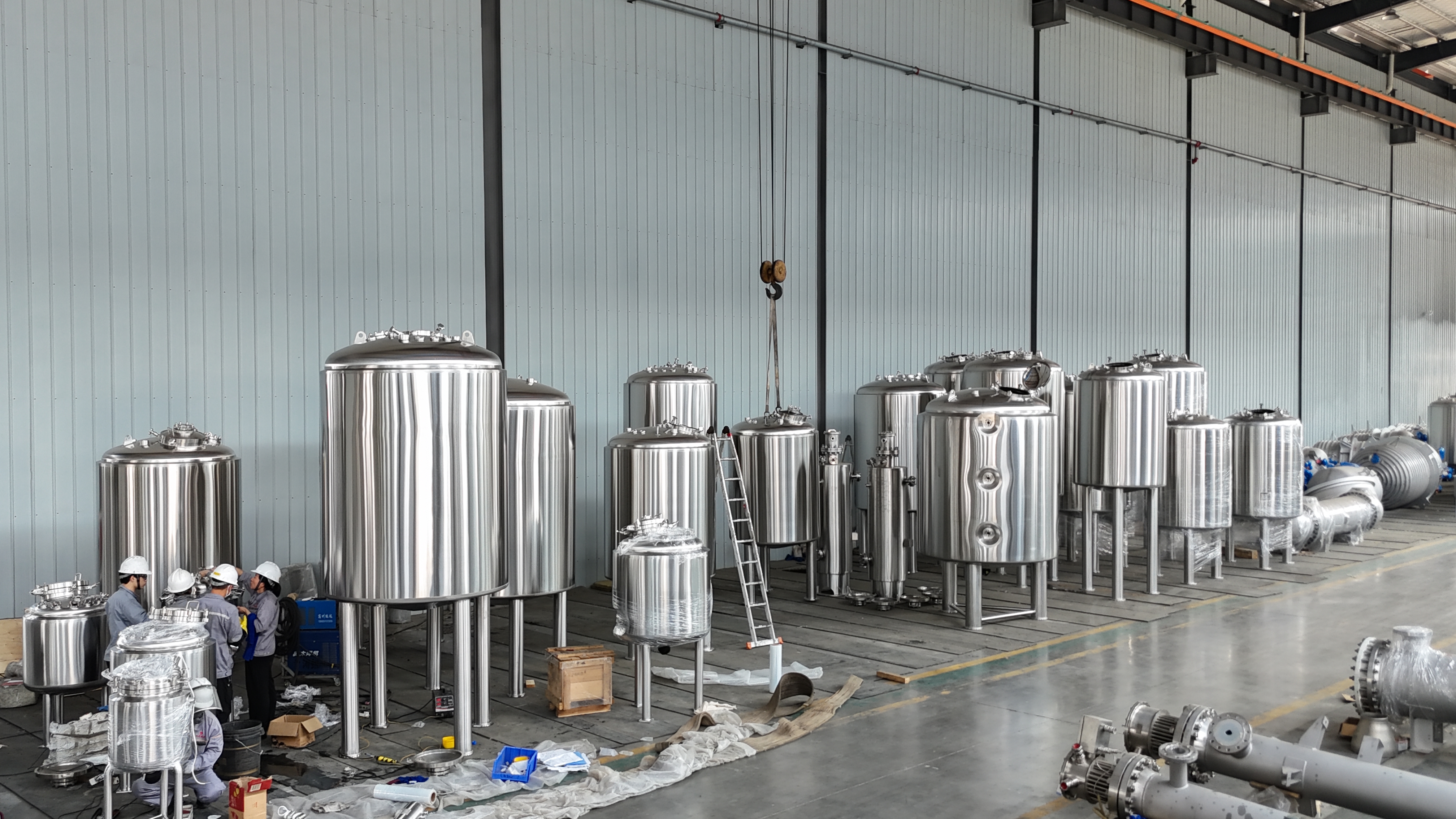 笃舜发往江苏常州朗脉项目设备发货现场